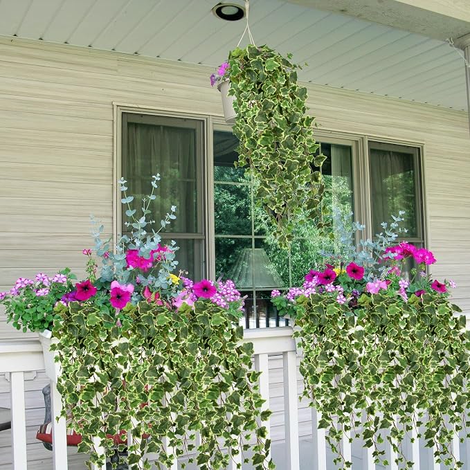 Hollyone 2pcs Artificial Hanging Plants 35.4" Fake Ivy Vine Faux Ivy Leaves - Image 5
