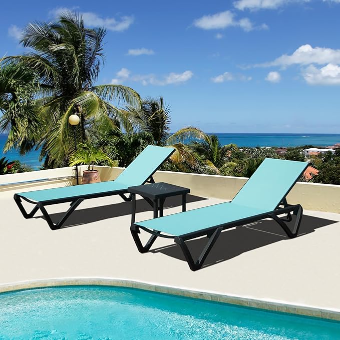 Domi Pool Lounge Chairs Set of 2 by domioutdoorliving