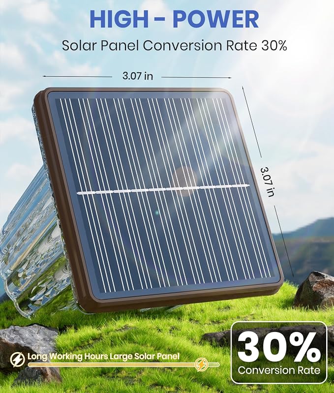 Super Bright Solar Pathway Lights Outdoor Powered 2-Pack, Adjustable Warm&Cool - Image 2