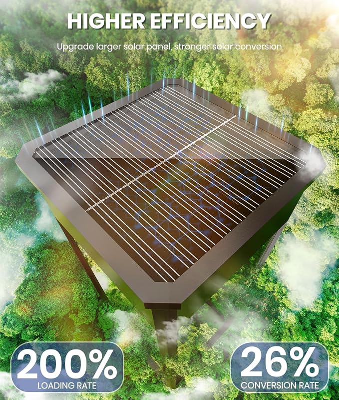 8 Pack Bright Solar Pathway Lights, IP65 Waterproof Outdoor Garden Path Lights - Image 2