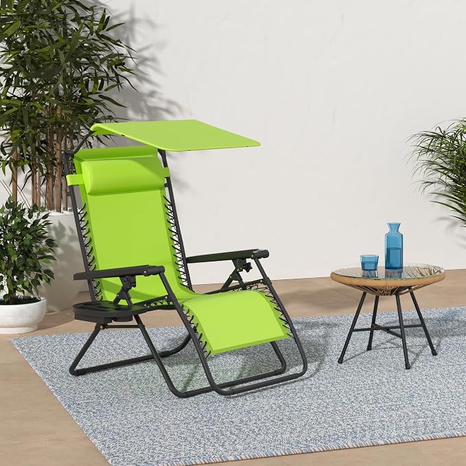 Best Choice Products Folding Zero Gravity Outdoor Recliner Patio Lounge Chair - Image 2