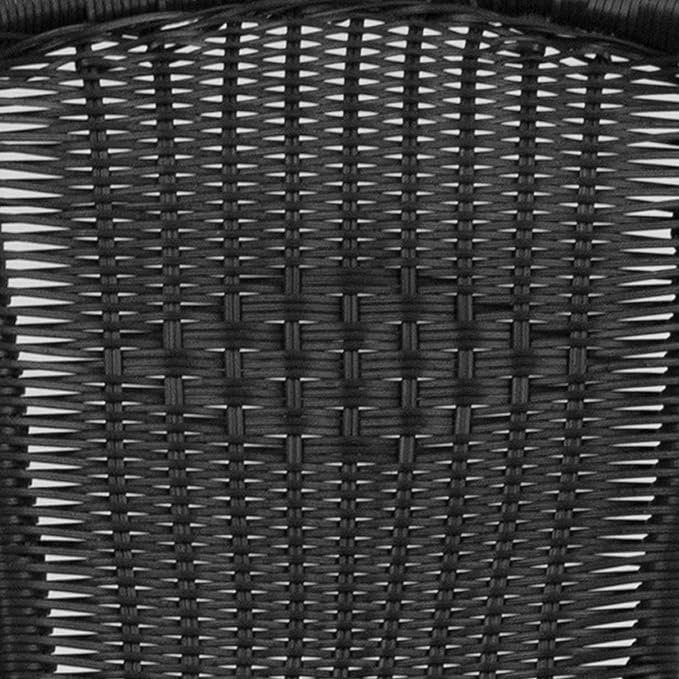 Flash Furniture Lila Modern Rattan Indoor/Outdoor Stackable Dining Chairs - Image 15