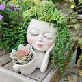 Face Plant Pot - Double Flower Pots by ASDFG