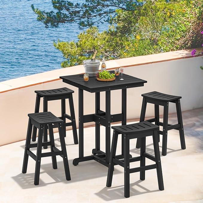 37.5" H Outdoor Bar Table，HDPE Bar Height Table - Image 6