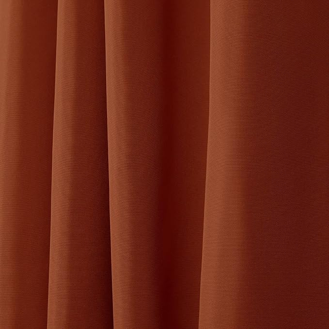 NICOLE MILLER NEW YORK Canvas Indoor/Outdoor Grommet Top Curtain Panel Pair - Image 2