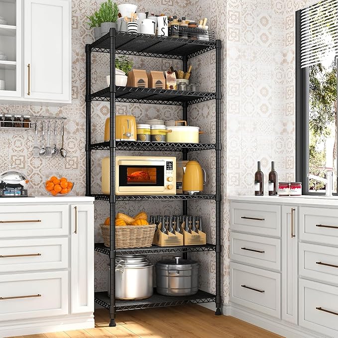 Xcity Storage Shelves, 6 Tier Heavy Duty Metal Shelving Unit, 2400 LBS Capacity - Image 2