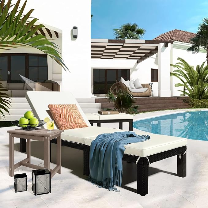 Adirondack Square Side Table, one-Tier Outdoor end Table, Patio Side Table - Image 2