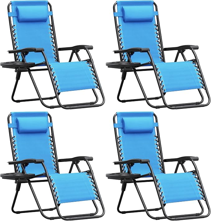 Homall Zero Gravity Chair Patio Folding Lawn Outdoor Lounge Gravity Camp by Homall