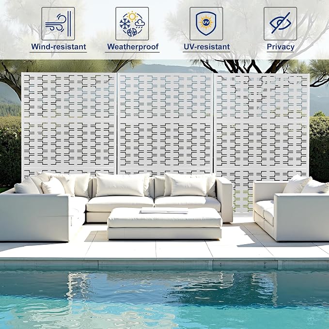 Outdoor Privacy Screen, Freestanding Privacy Fence Panels - Image 3