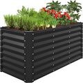 Best Choice Products 4x2x2ft Outdoor Metal Raised Garden Bed, Deep Root Box by BestChoiceProducts