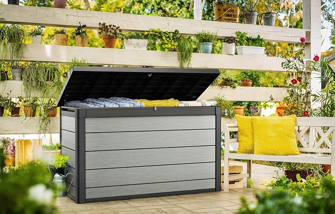 Keter Denali 200 Gallon Resin Large Deck Box - Image 9