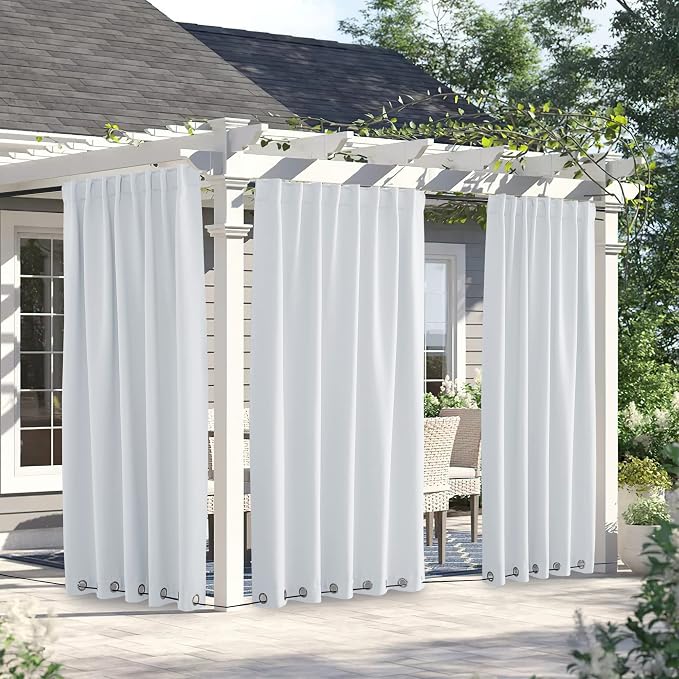 NICETOWN 2 Panels Outdoor Curtains - Image 2