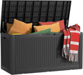 120 Gallon Resin Deck Box, Lockable Weatherproof Outdoor Storage Box by OutdoorLivingPerfected
