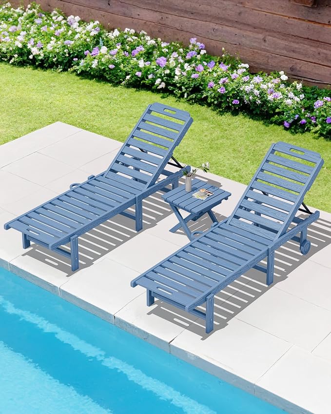 SERWALL Folding Outdoor Side Table Set of 2, Portable Adirondack Side Table - Image 12