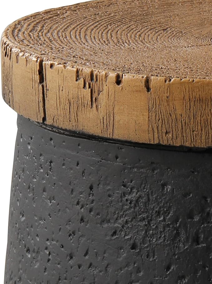 SUNBURY Outdoor Side Table, Patio Accent Side Table, Concrete Garden Stool - Image 6