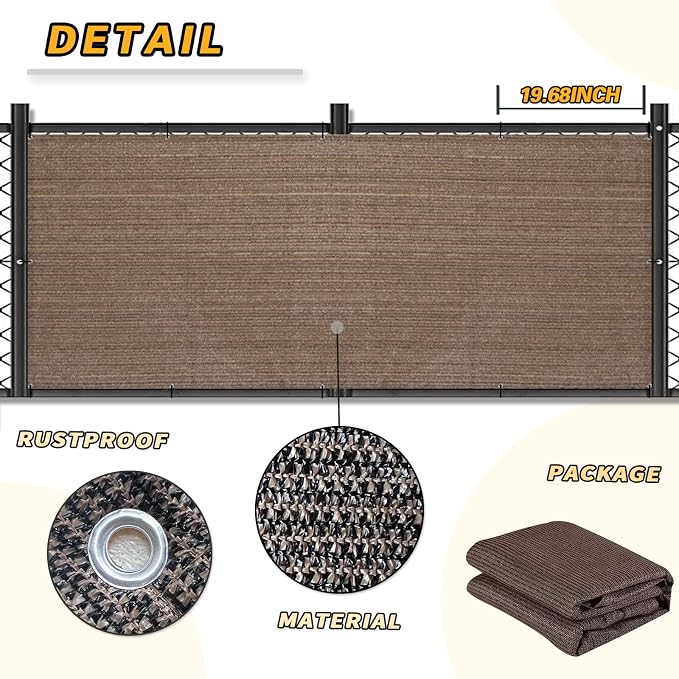 LOVE STORY Balcony Privacy Screen, UV Protection and Weather-Resistant - Image 6