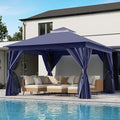 LAUSAINT HOME Semi-Permanent Outdoor Patio Gazebo 12'x12', Heavy Duty Party by LAUSAINTHOME