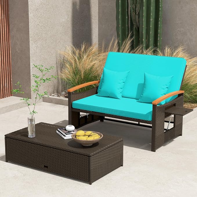 Tangkula Patio Rattan Daybed - Image 3