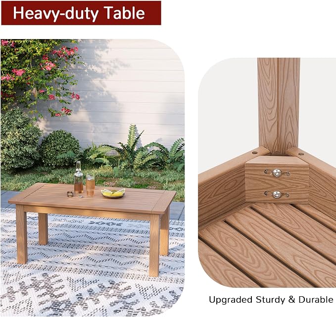 Stoog All-Weather Outdoor Coffee Table, HIPS Patio Coffee Tables - Image 6