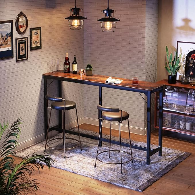 ODK 71 Inch Bar Table, Bar Height Pub Table, Counter Height Bar Table, - Image 4
