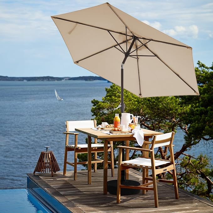 JEAREY 7.5FT Patio Umbrella Outdoor Market Umbrella - Image 4