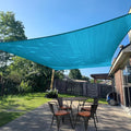 SUNLAX Sun Shade Sail 8' x 8' Turquoise Blue Square Canopy Sail Shade Cover UV by SUNLAX