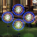 Solar Garden Firework Lights Outdoor Waterproof 4 Pack Solar Powered Art Stake by SolarEra-FREETOSHINE