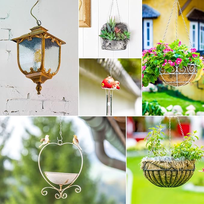 RIFNY Silver Chain for Hanging Plants, 24 Inch Small Plant Chains for Hanging - Image 2