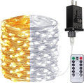 Warm White ⇋ Cool White 66Ft 200LED Christmas Fairy Lights Plug in by BHCLIGHT