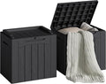 Devoko 30 Gallon Resin Deck Box 2 Pack Outdoor Indoor Waterproof Storage Box by DEVOKO