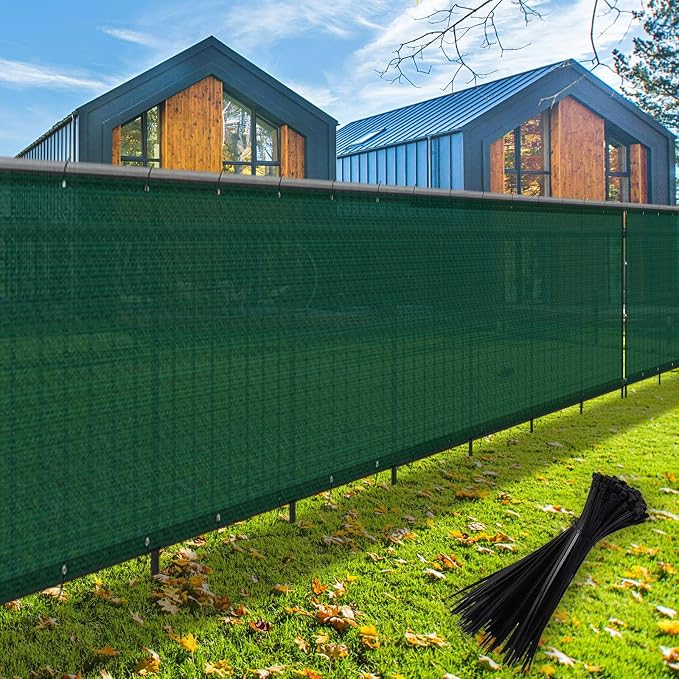 LOVE STORY Custom Size 3'x15' Dark Green Balcony Privacy Screen, UV Block - Image 7