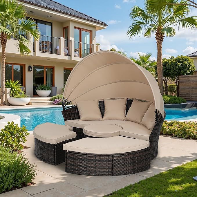 Incbruce Patio Round Daybed - Image 7