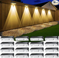 Solar Fence Lights Outdoor, 16 Pack IP65 Waterproof Fence Lights Solar Powered by KEILAIMO