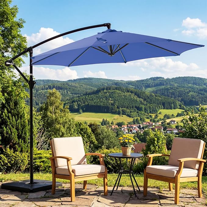 OLIXIS 9.7FT Offset Patio Umbrella - Image 6