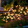 Solar Garden Lights, Warm White LED Swaying Solar Flowers Light by PEVOROS