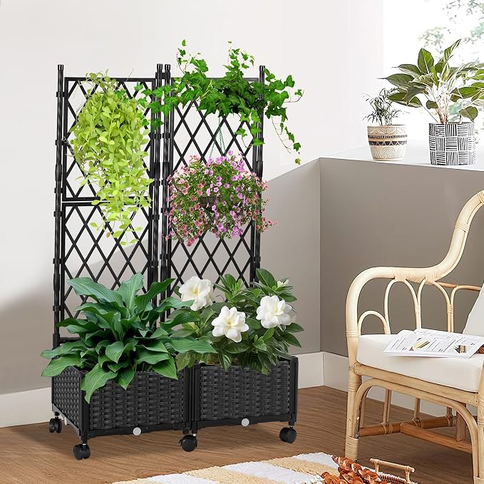 Raised Garden Beds with Screen Outdoor, Garden Trellis - Image 7