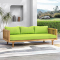 Merax Outdoor Acacia Wood Daybed, 3 Seater Day Bed Couch Sofa by Merax