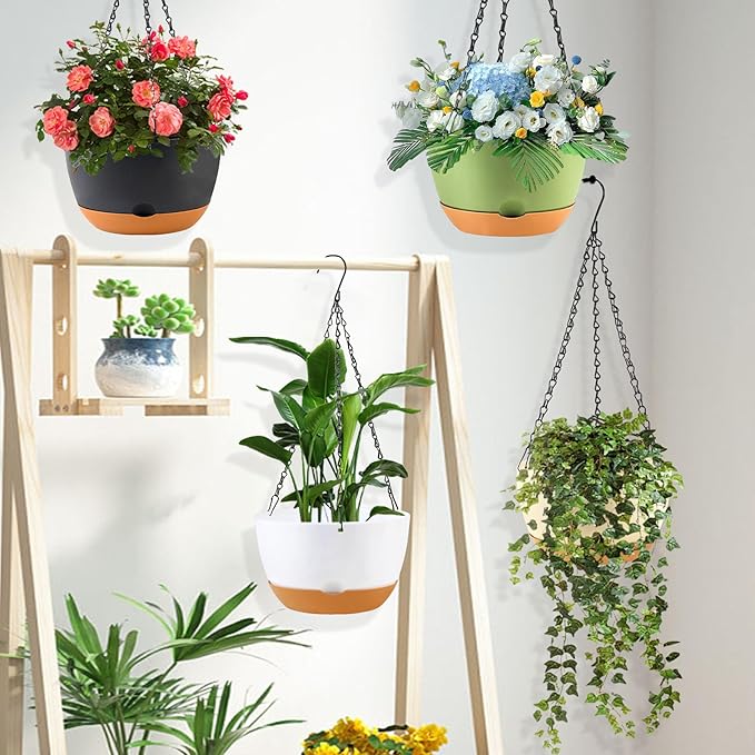 8/10/12 inch Hanging Planters for Indoor Outdoor Plants - Image 6