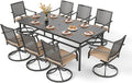 PHI VILLA 9 Pieces Outdoor Dining Set by PHIVILLAThepioneerofcomfortablehouseholdsupplies