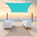ColourTree TAPR1616 Custom Size 10' x 19' Turquoise Sun Shade Sail Canopy UV by ColourTree