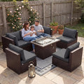 NICESOUL 7 Piece Large Size Outdoor Patio Furniture Set by NICESOUL