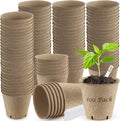 Peat Pots, 102 Pack 3.15 Inch Biodegradable Planting Peat Pots by GARDENANDTOOL