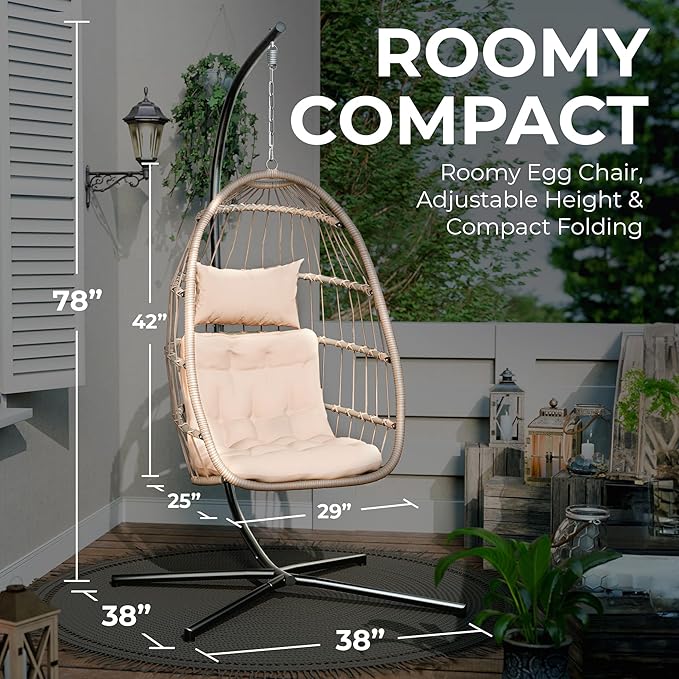 Econohome Hanging Egg Chair - Image 5