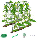 Cucumber Trellis for Raised Bed, U-Shape Garden Trellis for Climbing Plants by iGreely