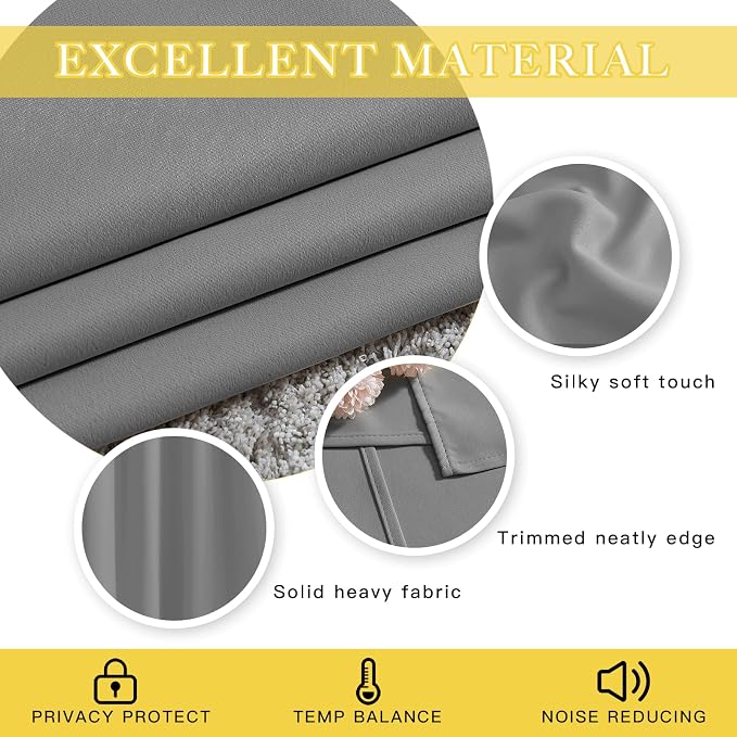 NICETOWN Blackout Sliding Door Curtain - Image 4