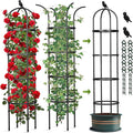 Obelisk Trellis for Climbing Plants Outdoor, 6.2 FT Plant Support for Tomato by CLFUN