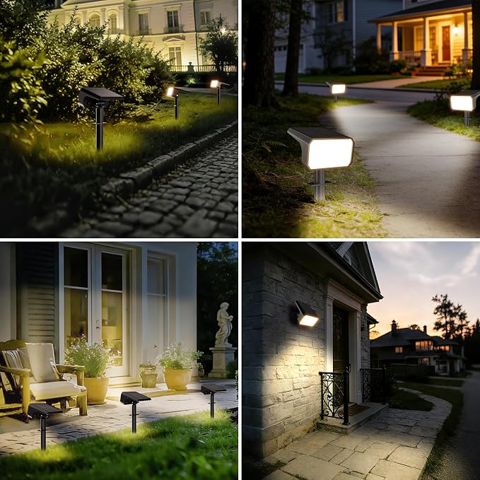 Fabrito 8 Pack Solar Spot Lights Outdoor Waterproof IP67, Dusk to Dawn - Image 6