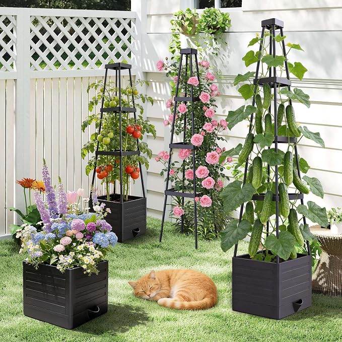 4 Pack Raised Garden Bed Planter Box - Image 8