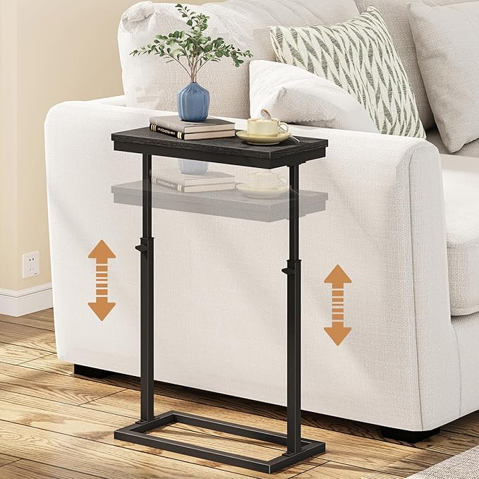 TUTOTAK End Table, Side Table, Tall Couch Table, Sofa Table, Living Room by ChoosetutotakFurnitureBuildYourCozyHome
