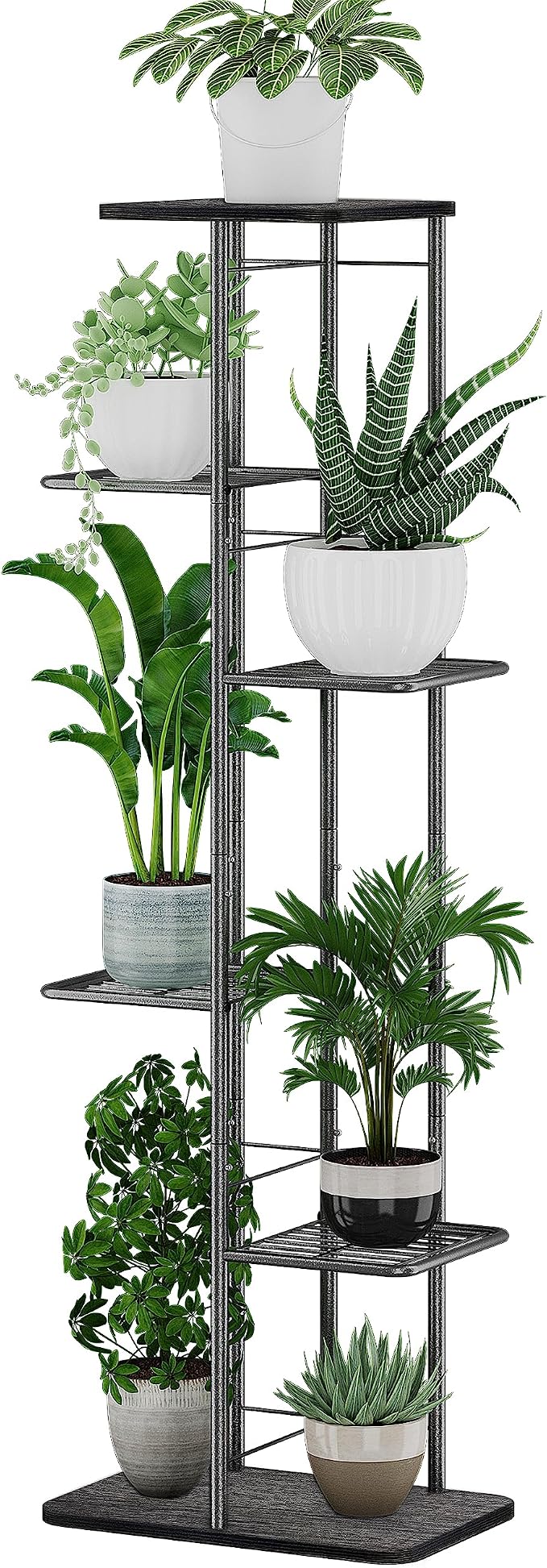Simple Trending Plant Stand Shelf Indoor Outdoor Waterproof, 6-Tier 7 Potted by SimpleTrending